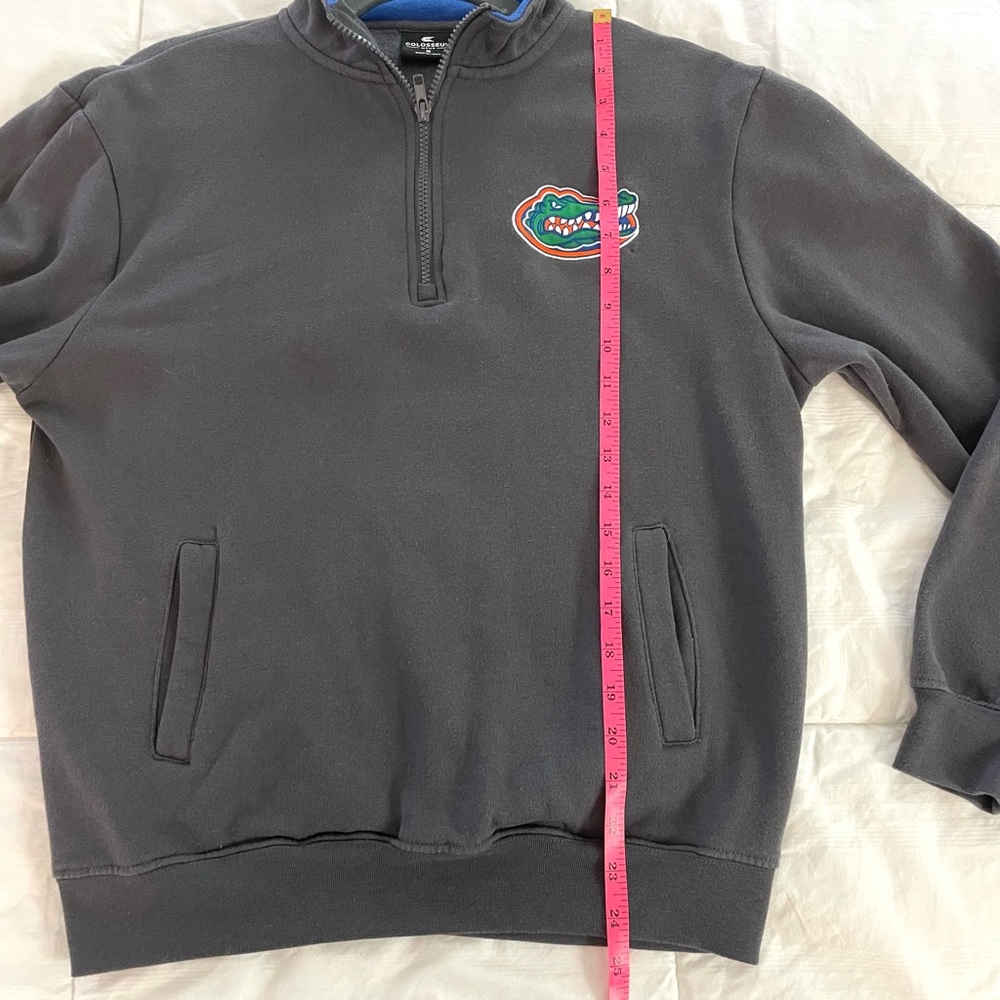 Gators University Of Florida Gray 1/4 Zip Sweatshirt SZ S EUC - Picture 8 of 8